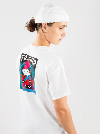 Thrasher Hurricane By Parra T-Shirt valkoinen