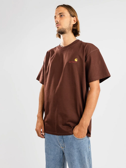 Carhartt WIP American Script T-Shirt punainen