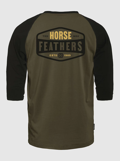 Horsefeathers Hexagon Il Raglan T-paita vihreä