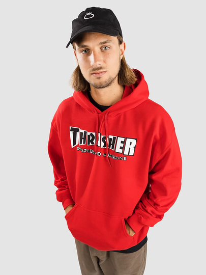 Thrasher X Baker Hoodie punainen