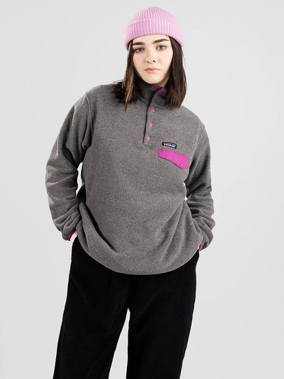 Patagonia Lw Synch Snap Fleece Hoodie harmaa