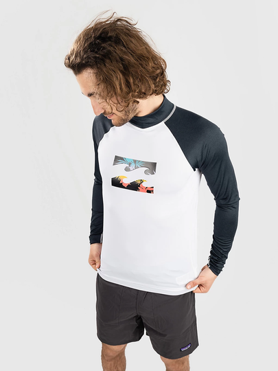 Billabong Team Wave Longsleeve Lycra valkoinen