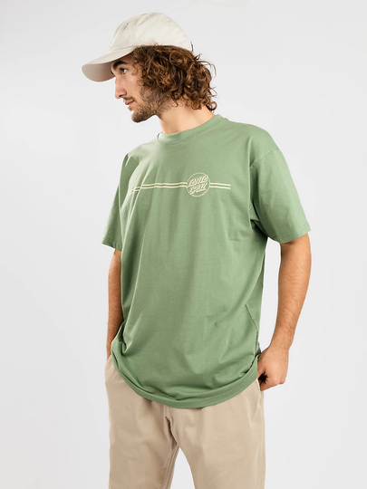 Santa Cruz Opus Dot Stripe T-Shirt vihreä