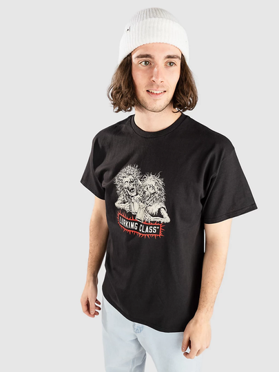 Lurking Class Global Infestation X Stikker Bad Friends T-paita musta