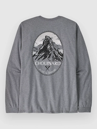 Patagonia Chouinard Crest Responsibili Pitkähihainen T-paita harmaa