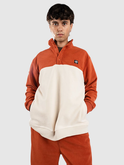 Santa Cruz Opus Dot Label Polar Half-Zip Fleeceneule punainen
