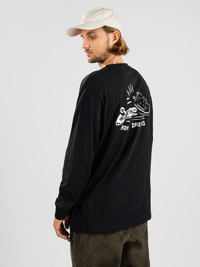 And Feelings Broken Dreams Long Sleeve T-Shirt musta
