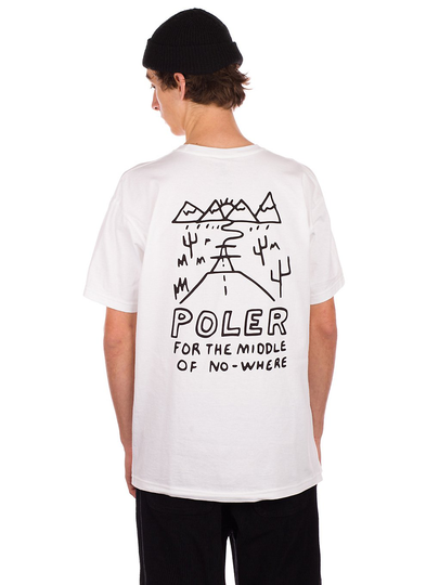 Poler Nowhere T-Shirt valkoinen