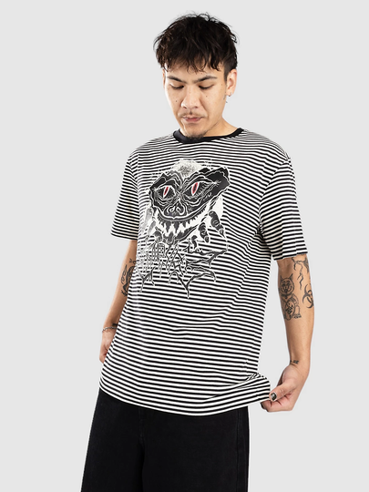 Empyre Jack Stripe Knit Birch T-paita kuviotu