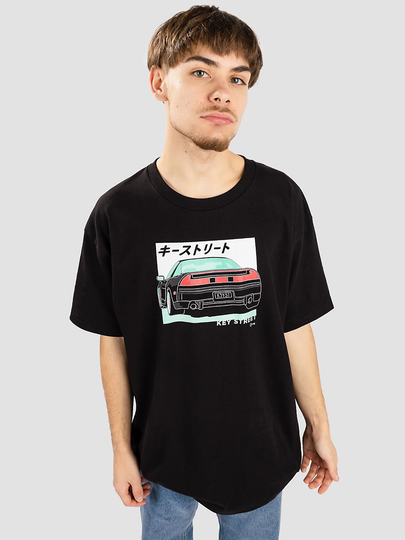 Key Street Hayasugiru T-Shirt musta