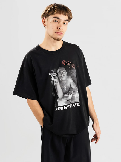 Primitive X Tupac Smoke T-Shirt musta