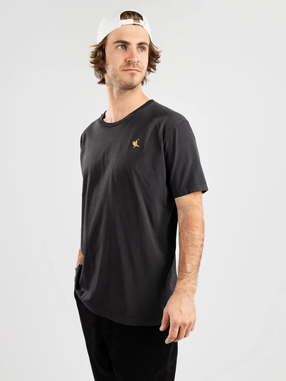 Cleptomanicx Gullrider Wash T-Shirt sininen