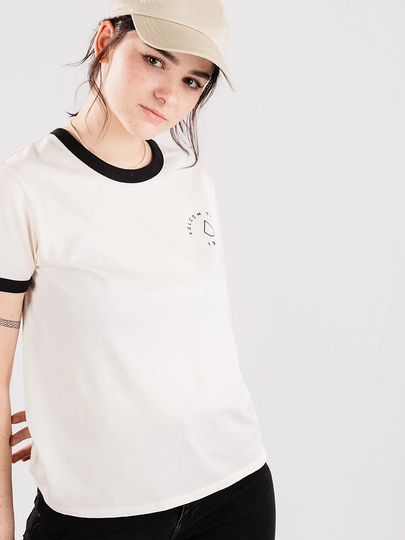 Volcom Truly Ringer T-Shirt valkoinen