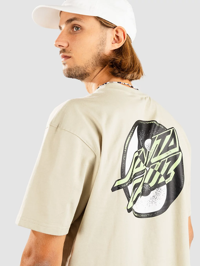 Santa Cruz Yin Yang Dot T-Shirt ruskea