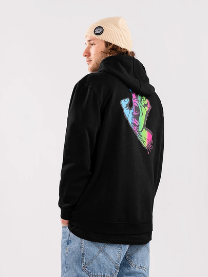 Santa Cruz BT Multi Fade Scream Hand Hoodie musta