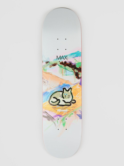 Almost Mean Pets Paintings Imp. Light Max 8.25"22 Skateboard Deck valkoinen