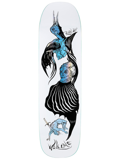 Welcome Lay Isobel On Stonecipher 8.6" Skateboard Deck valkoinen
