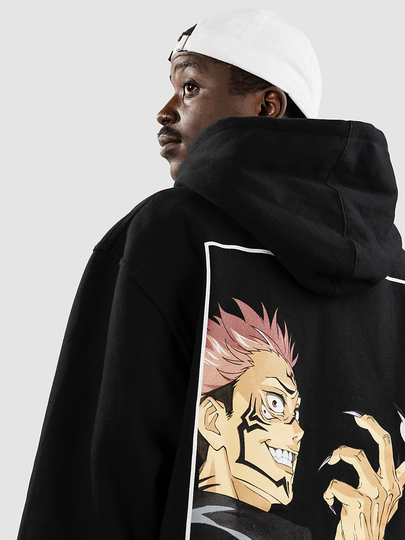 Episode X Jujutsu Kaisen Royomen Sukuna Hoodie musta