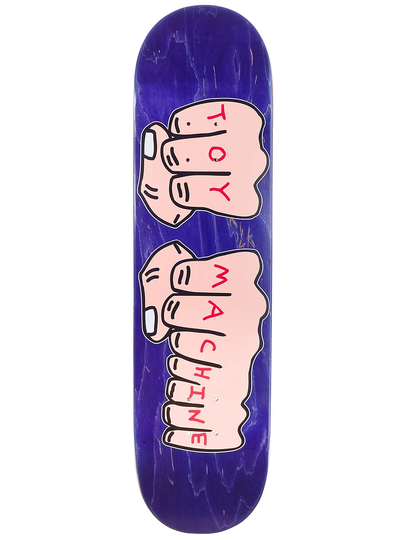 Toy Machine Fists 8.25" Skateboard Deck ruskea