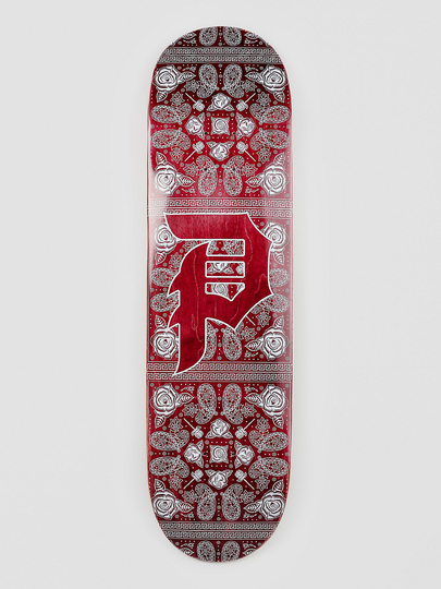 Primitive Dirty P Paisley 8.5" Skateboard Deck punainen