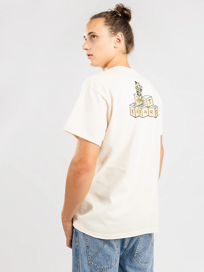 Monet Skateboards Blocks T-Shirt valkoinen