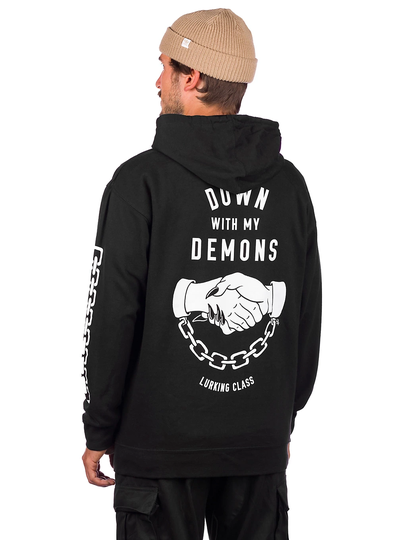 Lurking Class Down With My Demons Hoodie musta