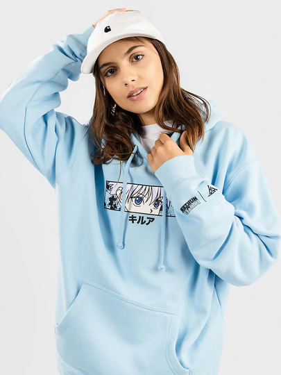 Hypland Hxh Killua Eyes Hoodie sininen