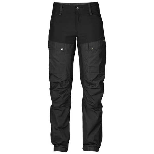 Fjällräven Keb Curved Trousers W Short - Black - Naiset - 42
