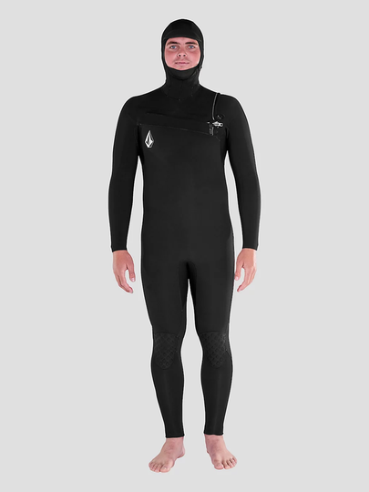 Volcom 5/4/3mm Hood Chestzip Full Märkäpuku musta
