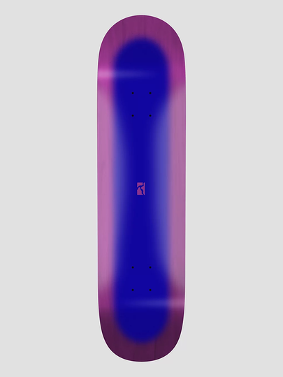 Poetic Collective Neon Blue 8.2"Square Tail, High Concave Skeittilaudan dekki kuviotu