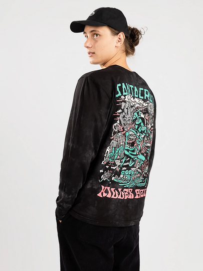Killer Acid X Santa Cruz Crystal Hand Long Sleeve T-Shirt tiedye