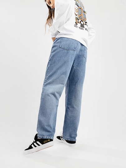 Afends Shelby Hemp Denim Wide Leg Jeans sininen
