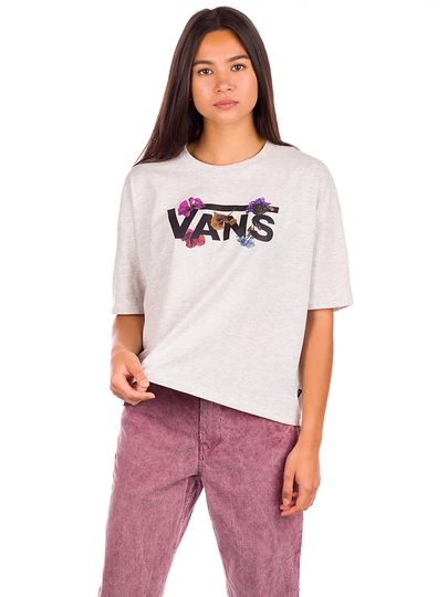 Vans Sparse Flower Relaxed T-Shirt harmaa