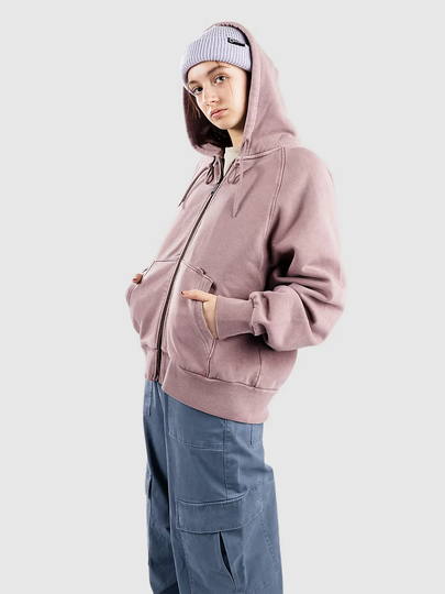 Carhartt WIP Taos Vetoketjullinen Huppari pinkki