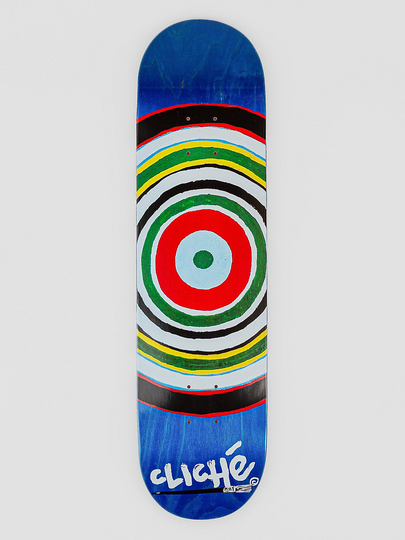 Cliché Painted Circle 8.0" Skateboard Deck oranssi