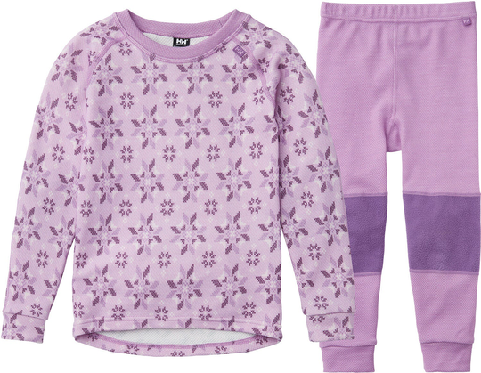 Helly Hansen Lämpökerrasto Kids' Graphic Lifa® Merino, Wisteria Purple, Koko 6
