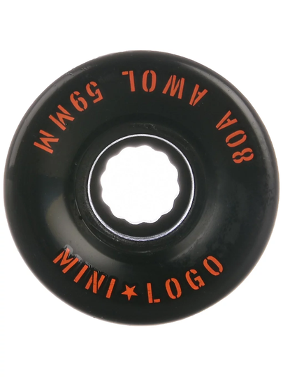 Mini Logo A.W.O.L. A-Cut II 80A 59mm Wheels musta