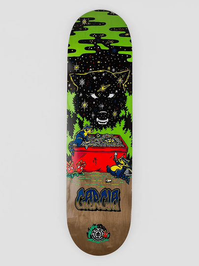 Element Shadow Garcia 8.25" Skateboard Deck musta