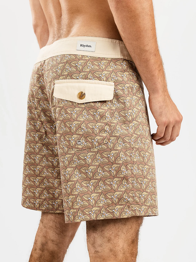 Rhythm Motel Trunk Boardshorts keltainen