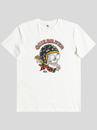 Quiksilver Skull Trooper T-Shirt valkoinen