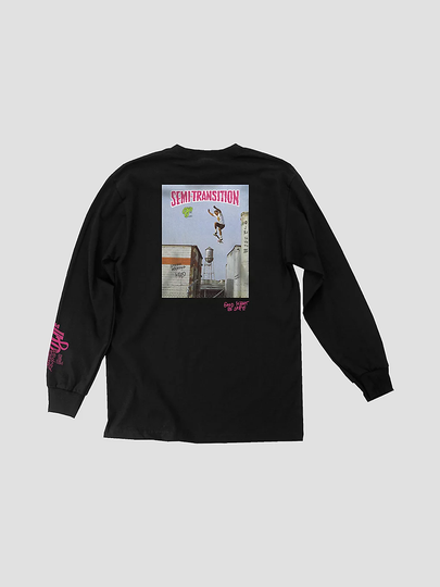 OJ Wheels Natas Goodnight Be Safe Long Sleeve T-Shirt musta
