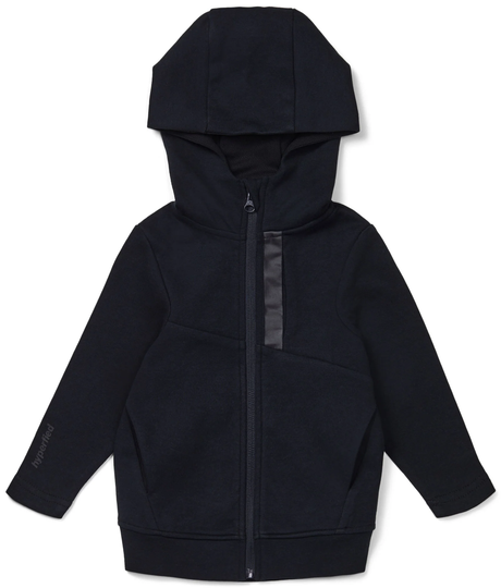 Hyperfied Mesh Zipped Hoodie, Anthracite 110-116