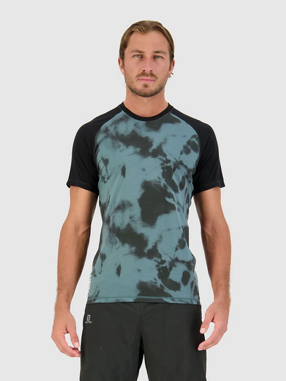Mons Royale Merino Temple T-Shirt kuviotu