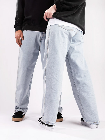 Blue Tomato Denim Baggy Jeans sininen