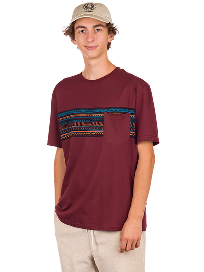 Iriedaily Chop Chop Pocket T-Shirt punainen