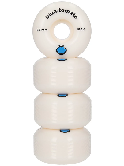 Blue Tomato Logo 100a 55mm Wheels valkoinen