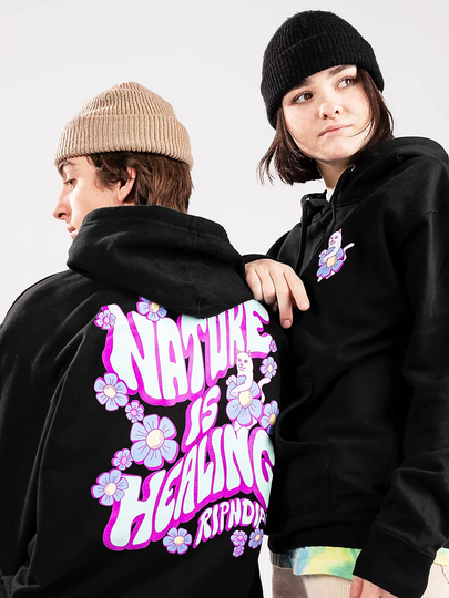 RIPNDIP Nature is Healing Hoodie musta
