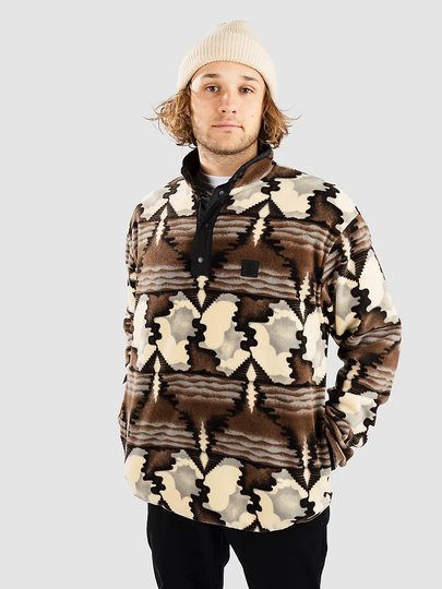 Volcom Error92 Mock Neck Half-Zip Fleeceneule ruskea