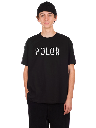 Poler Furry Font T-Shirt musta