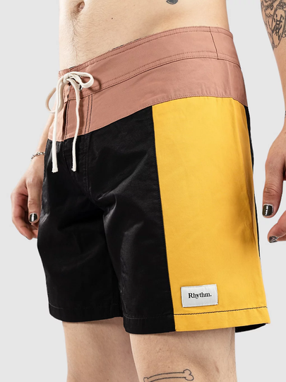 Rhythm Heritage Block Surffishortsit musta